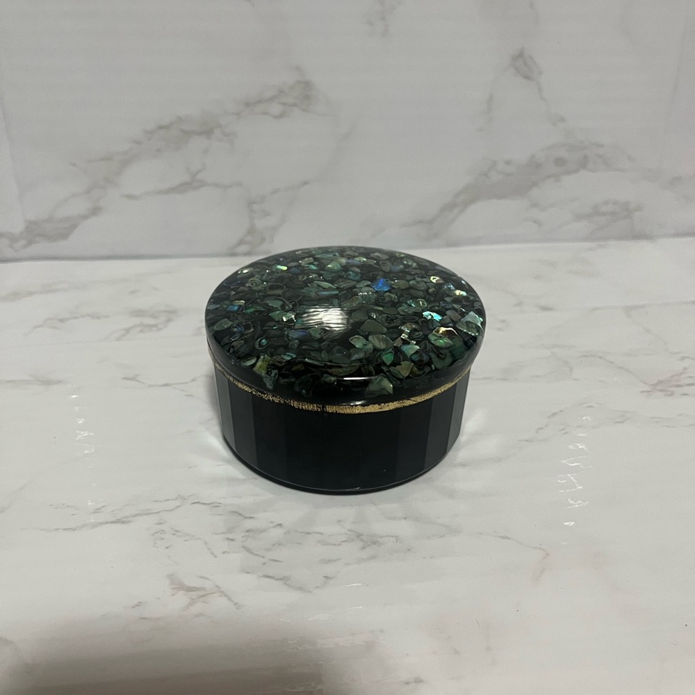Black and Green Decorative Box